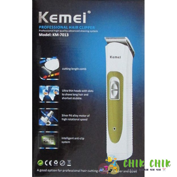 Тример для бороди та вусів Kemei KM 7013
