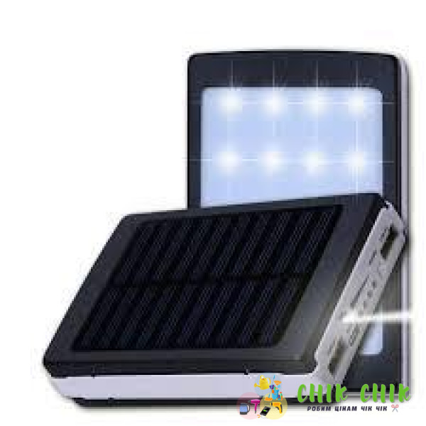 Мобільна зарядка POWER BANK Metal+LED Solar 90000mah (реал. 4800)