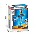 Minecraft лого Меч My World конструктор 1441 деталей