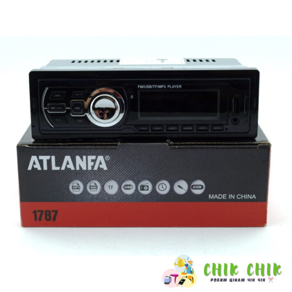Автомагнітола Atlanfa USB,SD,FM, AUX 1787