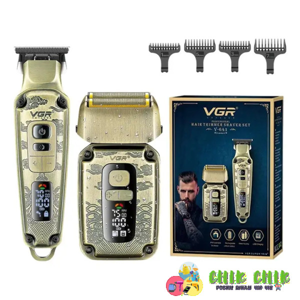Набір для стриження волосся 2 в 1 VGR V-641