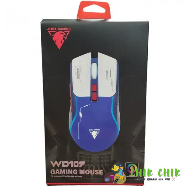 Миша бездротова Jedel Gaming WD109 7D 2.4Ghz+BT з вбудованими акумуляторами