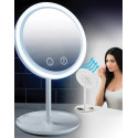 Дзеркало настільне з підсвіткою і вентилятором Beauty Breeze Mirror AND LY-699