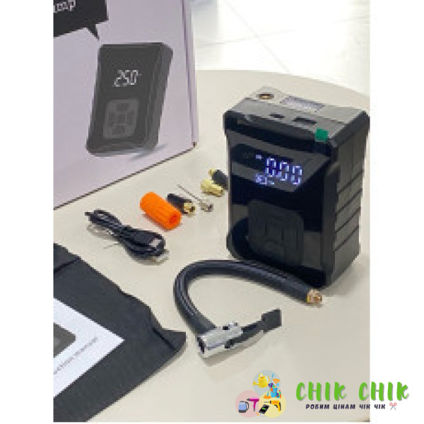 Автомобільний компресор 6000mAh 150 PSI 120W