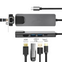 USB-хаб XoKo AC-500 Type-C to RJ45+HDMI+2xUSB 3.0 (XK-AC500-SL)  AND 7 in 1