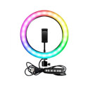Кільцева LED RGB SP12/MJ 30 лампа USB 30cm для селфі 12