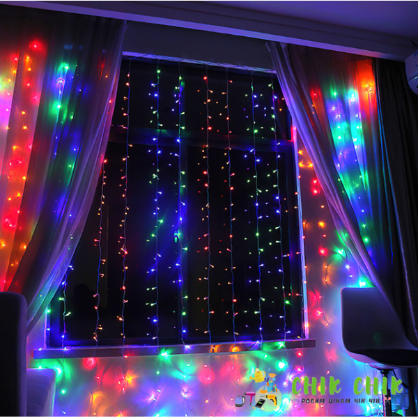 Xmas гірлянда LED (Водоспад 3M*1.5M) 240-M-2 мультиколірна