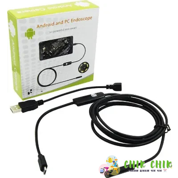 Ендоскоп Android and PC Endoscope, гнучка USB-камера 100P 5 м