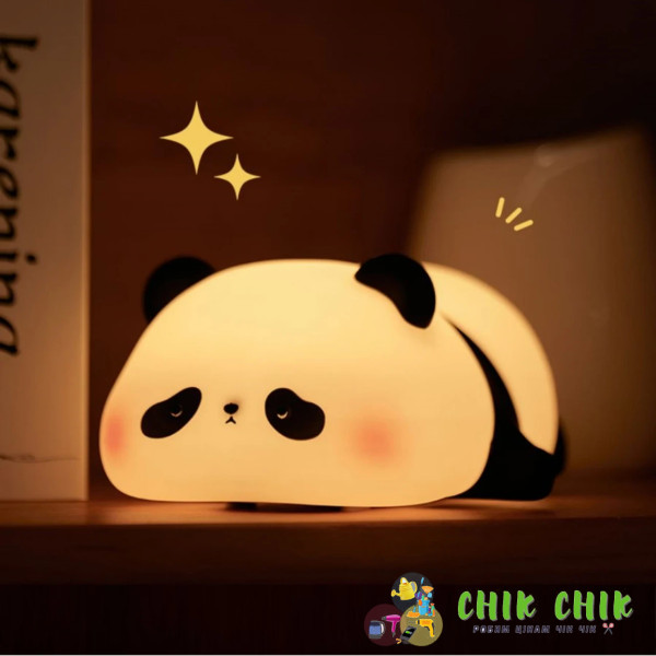 Нічник силіконовий Панда LED з USB зарядкою 1233