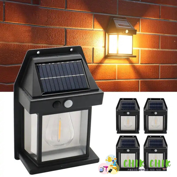 Лампа з датчиком руху 3 режими освітлення для саду, двору SOLAR WALL LAMP Kt-888