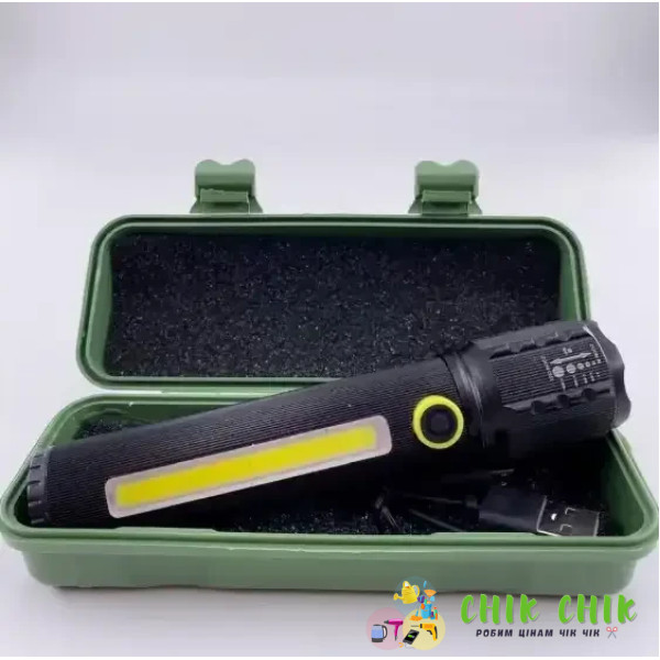 Ліхтарик ручний BL C73 P50 COB + USB CHARGE