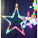 Xmas гірлянда STAR CURTAIN 12M MULTI Зірки Мультиколірні 3M*80CM*50CM