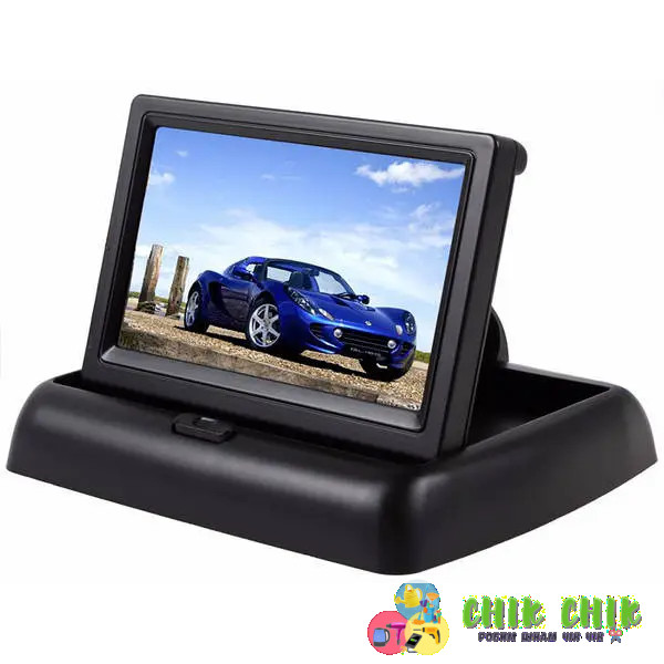 Монітор складаний автомобільний HD 4.3 дюйма для камери заднього огляду