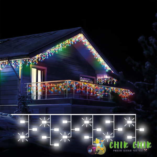 Xmas гірлянда LED 100L 3.3 Line M-1 MULTI 10 м Вулична + з'єднання