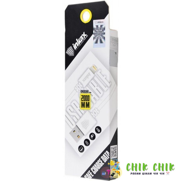 Кабель для заряджання USB — Lightning 2,0 м Inkax CK-08