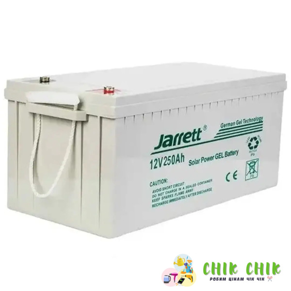 Гелевий акумулятор Jarrett GEL Battery 12 V 250 Ah