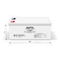 Акумуляторна батарея 12 В 200 А·год Gel BAPTA BP-250AMP