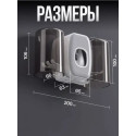 Тримач для зубної щітки, 2 чашки TOOTHBRUSH HOLDER XL-717