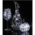 Xmas гірлянд 30 Led 3M на мідному дроті (Крапля роси) біла від батарейок + USB