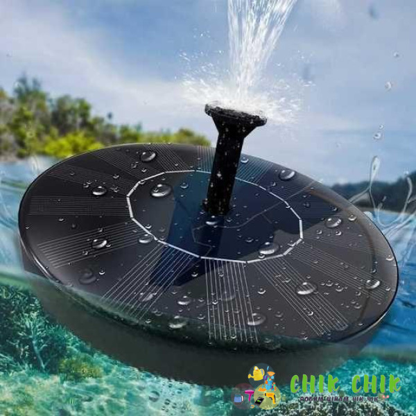 Садовий фонтан — насос Water Pump плавальний на сонячній батареї з різними насадками