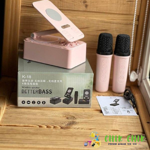 Підставка для телефона, динамік для караоке Blue Tooth. Microphone speaker set  AND K18 -2