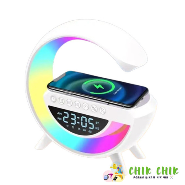 G-Smart лампа з бездротовою зарядкою, Bluetooth колонкою