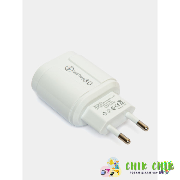 Адаптер для заряджання 3usb