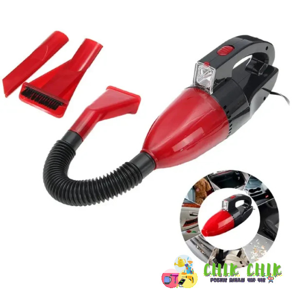 Автомобільний пилосос CAR VACUM CLEANER Червоно-чорний