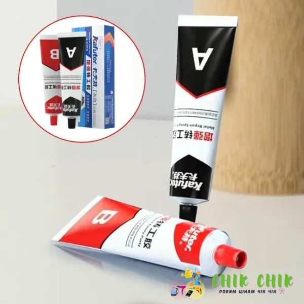 Двокомпонентний клей для металу metal glue strong