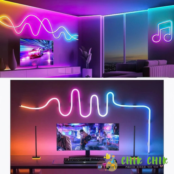 Розумна гнучка LED Neon RGB неонова стрічка шланг 10 метрів від USB