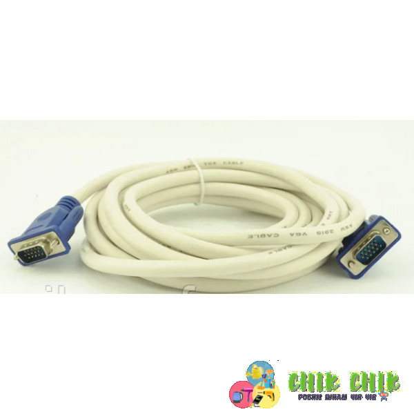 Кабель VGA-VGA 3м білий