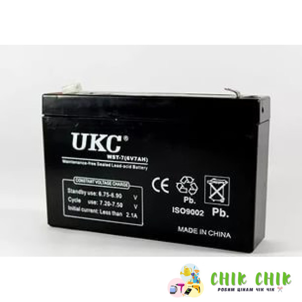 Аккумулятор BATTERY 6V 10A UKC