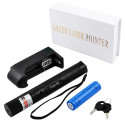 Лазерна указка Laser 303 Black (зелений промінь) з перезаряджуваним акумулятором 18650