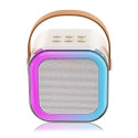 Світлодіодна бездротова колонка КАРАОКЕ 2 мікрофони K12-2 SPEAKER