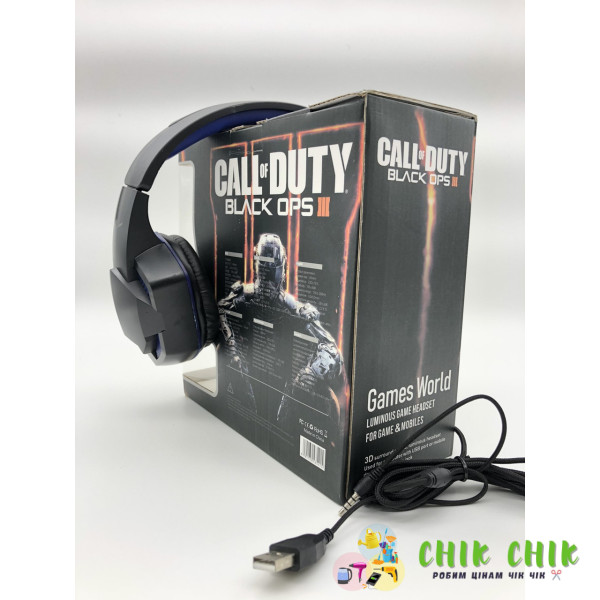 Навушники ігрові CALL OF DUTY H10 дротові з мікрофоном