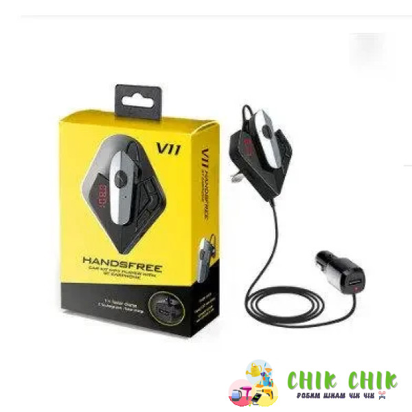Трансмітер FM MOD. V11 BT +earphone bluetooth гарнітура