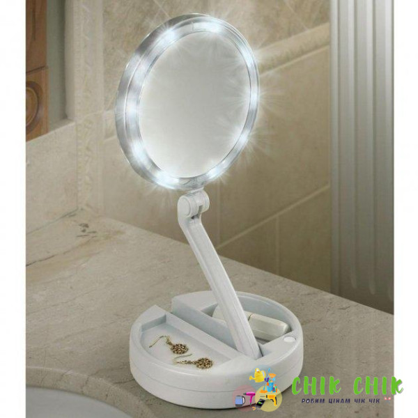 Дзеркало з підсвічуванням кругле My Fold AWAY MIRROR