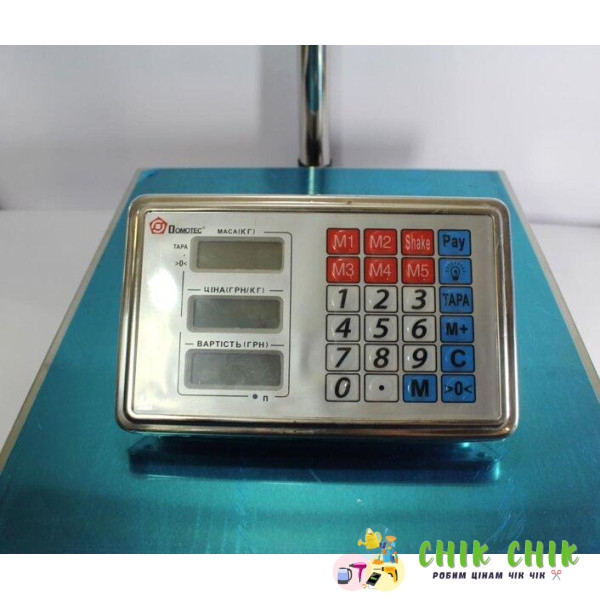 Ваги ACS 300kg-350kg 40*50 Domotec 6V з залізною головою