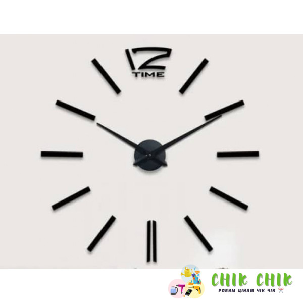 Настінний маленький 3D-годинник DIY clock (72)