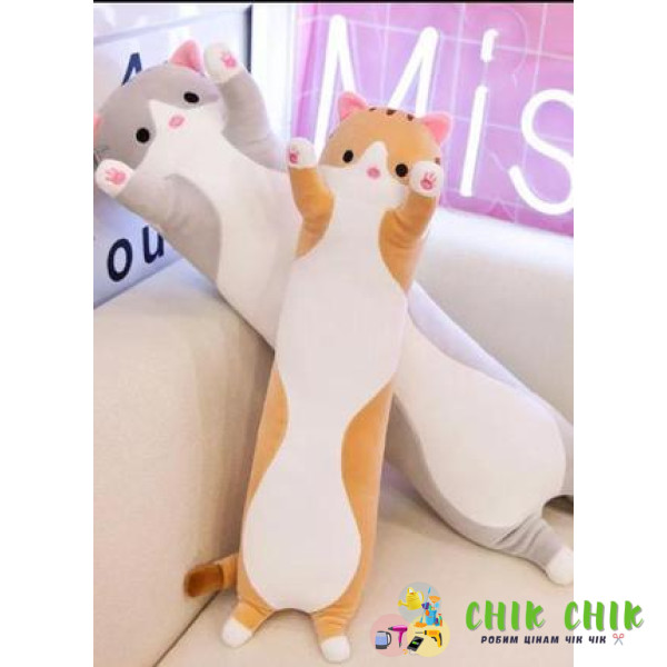 Іграшка плюшева у формі кішки 90 см DOLL 1498-50