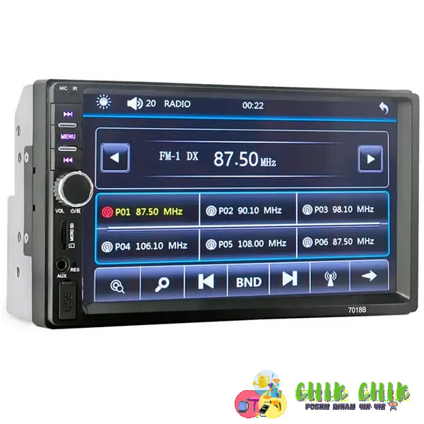 Автомагнітола 2Din сенсорна, Bluetooth 7018B